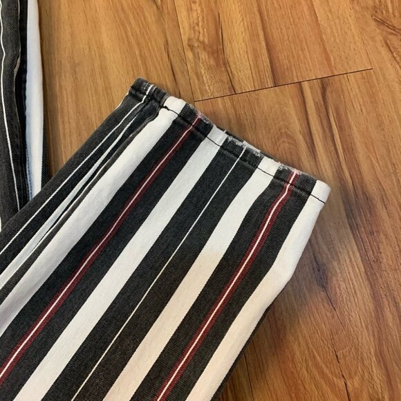 Frame Denim Le Sylvie Striped High Rise Jeans - Picture 15 of 16